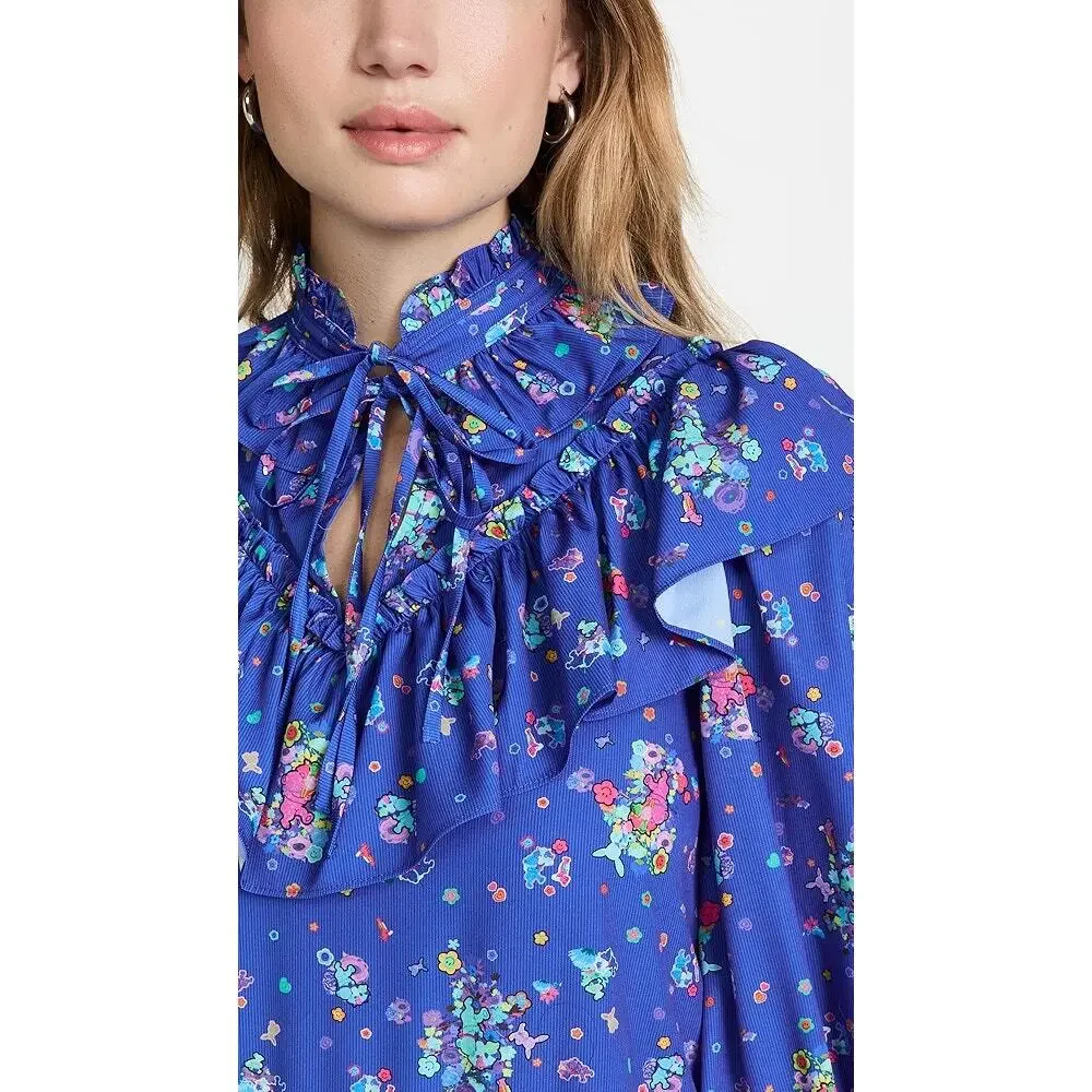 Andersson Bell Flower Bear Print‎ Ruffle Dress Size XS
